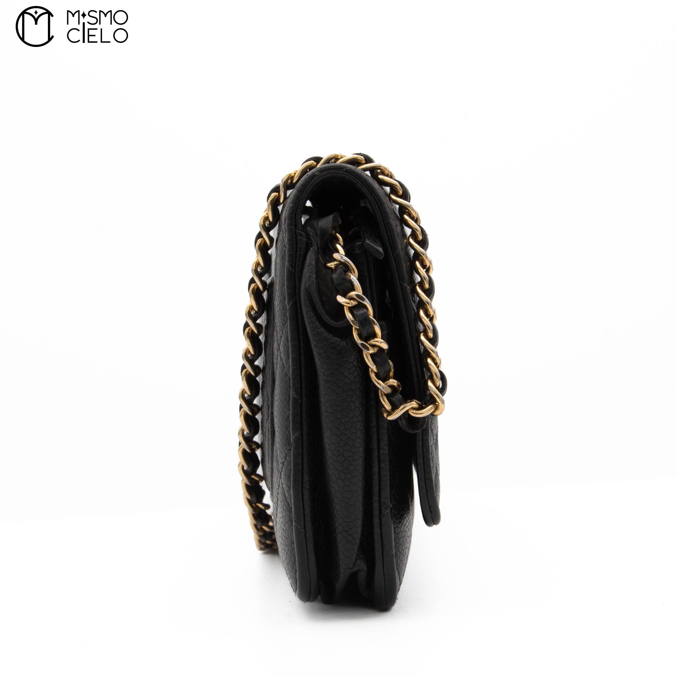 Caviar Classic Wallet with Chain