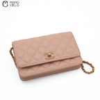Special Edition Pink Matelasse Caviar Wallet with Chain  *