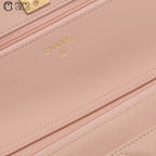 Special Edition Pink Matelasse Caviar Wallet with Chain  *