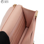 Special Edition Pink Matelasse Caviar Wallet with Chain  *