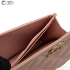 Special Edition Pink Matelasse Caviar Wallet with Chain  *