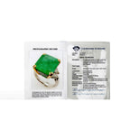 Rare Platinum 900 and Gold Emerald and Diamond Ring Investment Piece