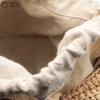 LOEWE Beige Raffia A623M96X01 Shell Shoulder Bag