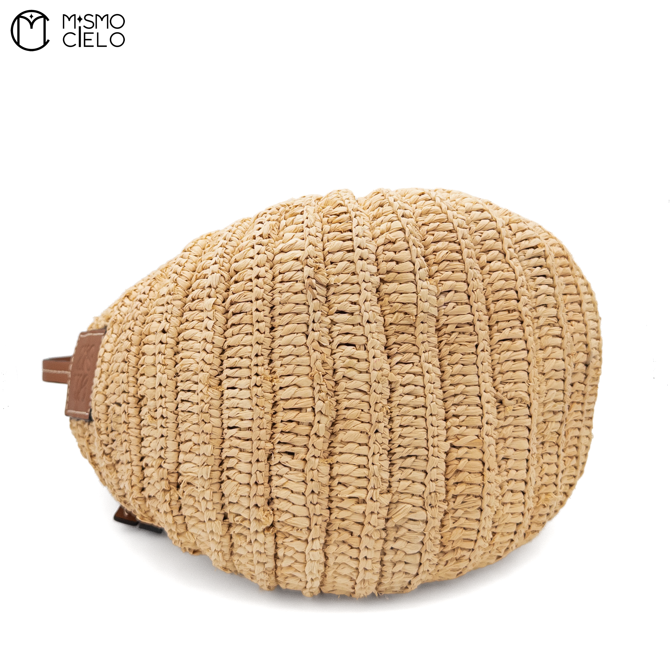 LOEWE Beige Raffia A623M96X01 Shell Shoulder Bag