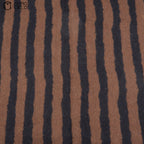 LOUIS VUITTON Brown Striped Scarf 140 cm *
