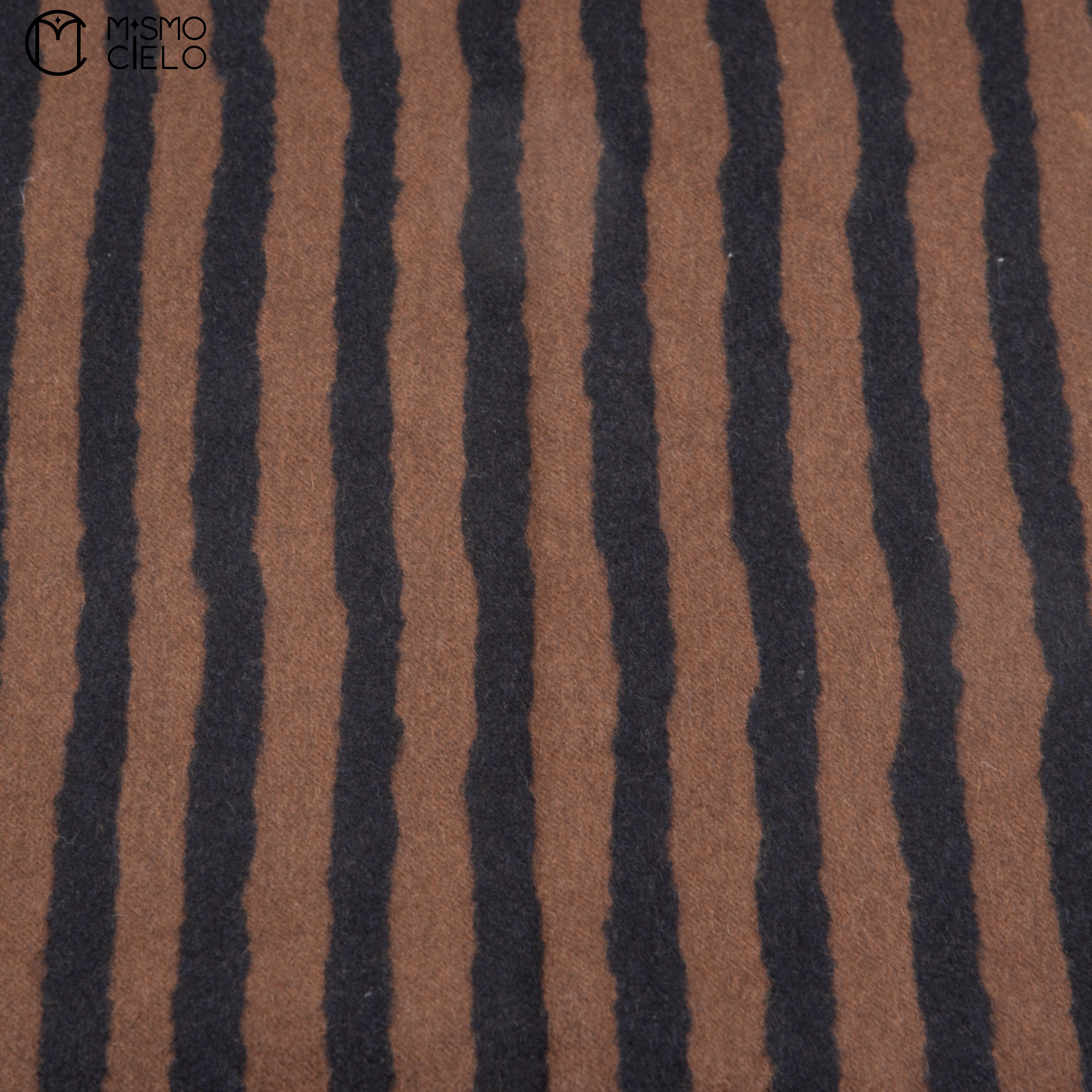 LOUIS VUITTON Brown Striped Scarf 140 cm *