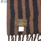 LOUIS VUITTON Brown Striped Scarf 140 cm *
